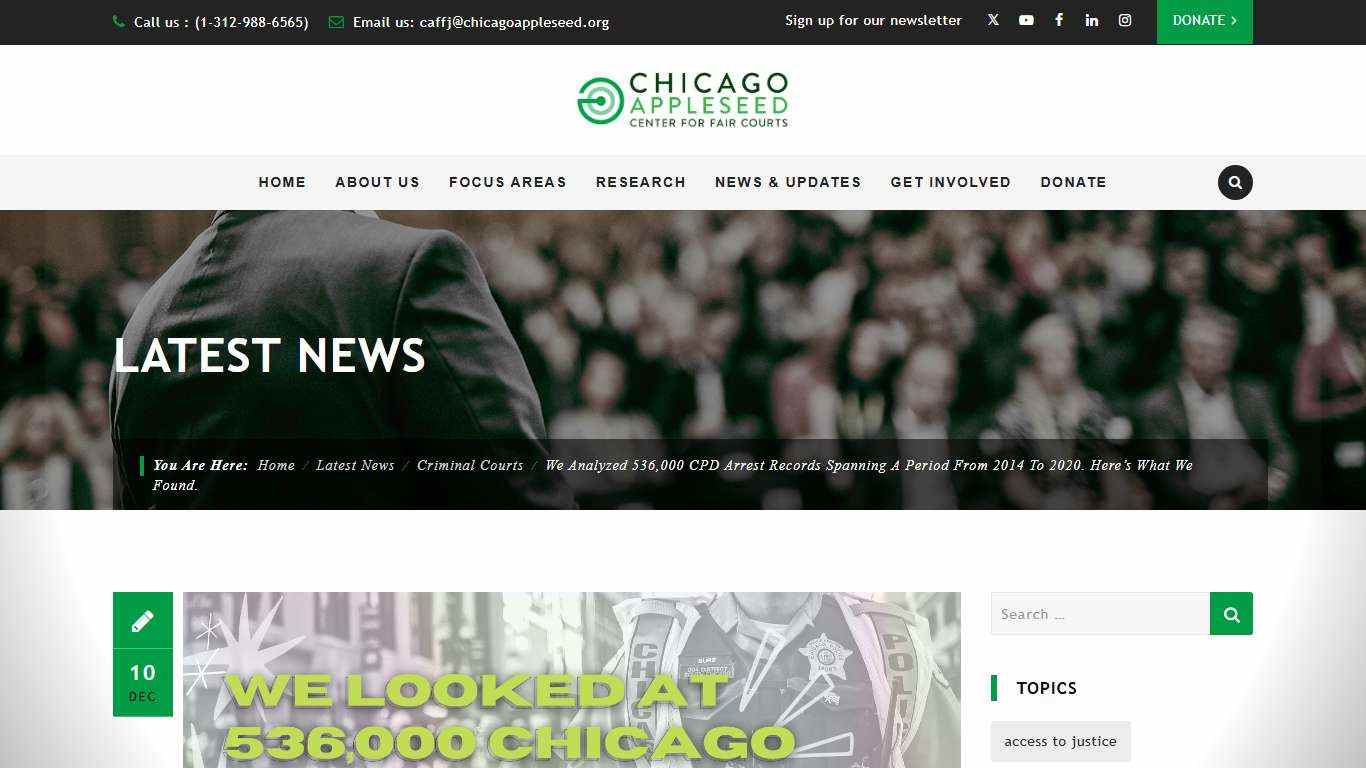 We analyzed 536,000 CPD arrest records spanning a period from 2014 to 2020. Here's what we found. - Chicago Appleseed Center for Fair Courts